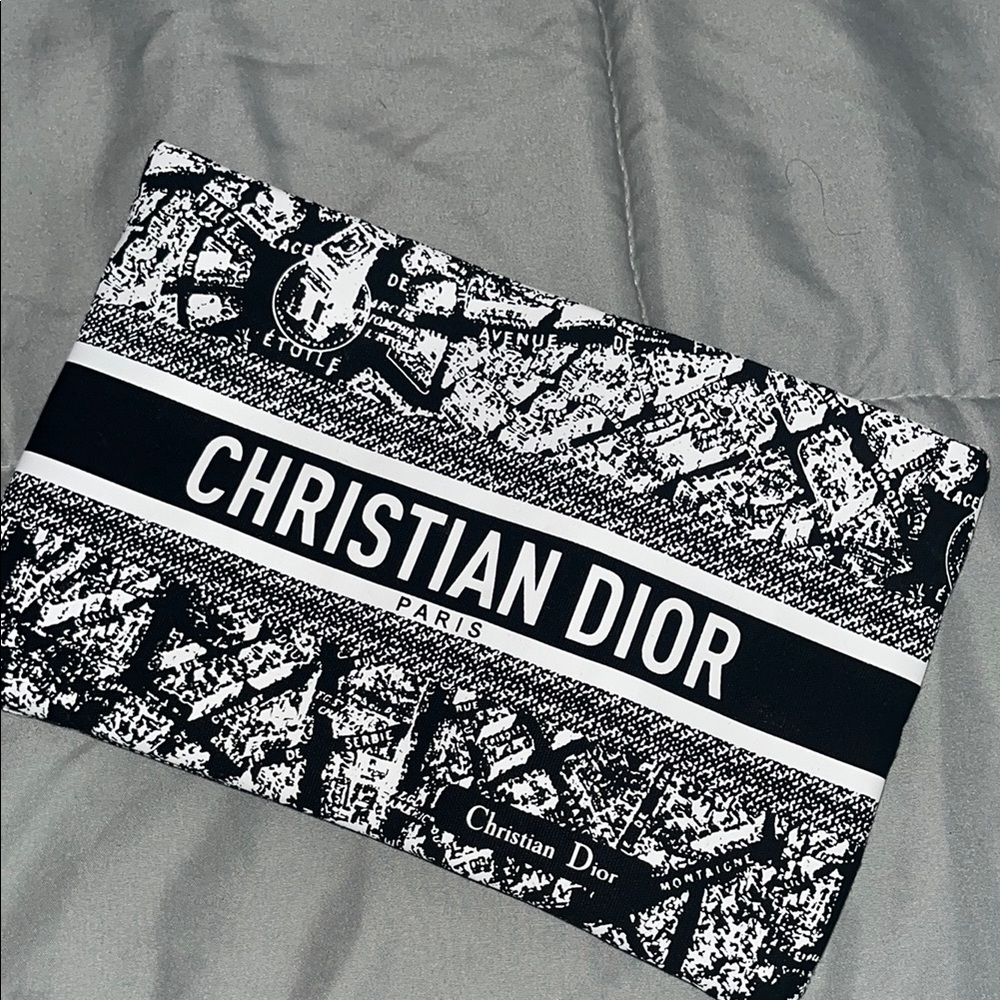Christian Dior Black and White Pouch